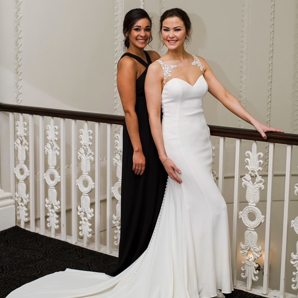 Lulus ‘Air of Romance’ Black Maxi Dress - Picture 3 of 4